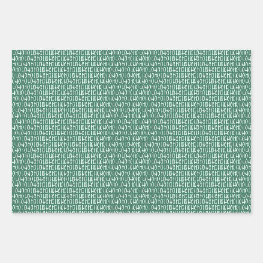 Hospho niedlicher Spaß, farbenfroh Weihnachten Geschenkpapier Set (Vorderseite 3)