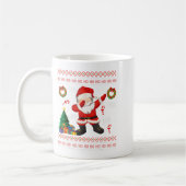 Hospho Santa Claus Dabbing Ugly Christmas Sweater Kaffeetasse (Links)