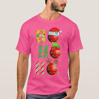 Hospho Santa Elf Reindeer Bowling Balls Weihnachte T-Shirt