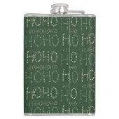 Hospho Weihnachtsgrün Wrapping Paper Flachmann (Rückseite)