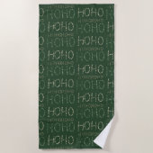 Hospho Weihnachtsgrün Wrapping Paper Strandtuch (Vorderseite)