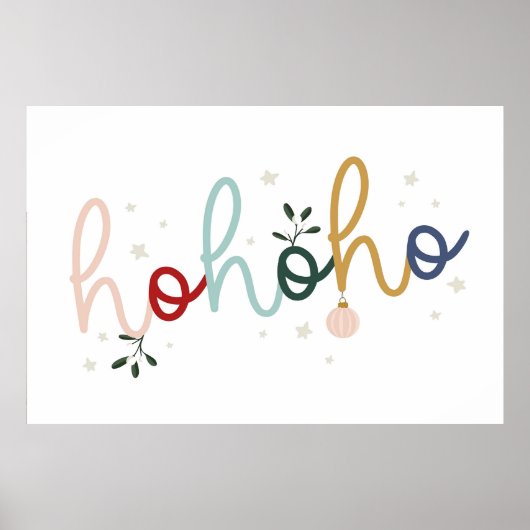 Hospho Weihnachtsposter Poster (Vorne)