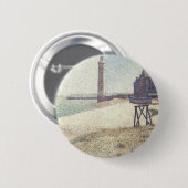 Hospice and Lighthouse, Honfleur von Georges Seura Button (Vorne & Hinten)