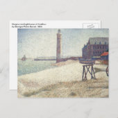 Hospice and Lighthouse, Honfleur von Georges Seura Postkarte (Vorne/Hinten)