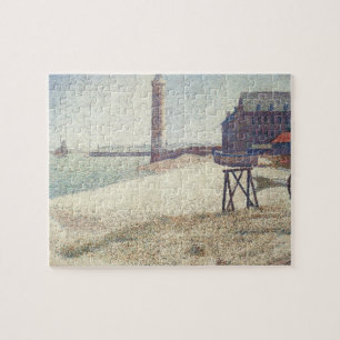 Hospice and Lighthouse, Honfleur von Georges Seura Puzzle