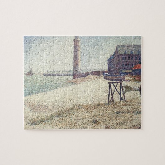 Hospice and Lighthouse, Honfleur von Georges Seura Puzzle (Horizontal)