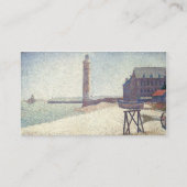 Hospice and Lighthouse in Honfleur by Seurat Visitenkarte (Rückseite)