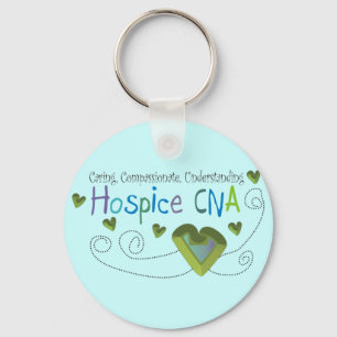 Hospice CNA Green Hearts Schlüsselanhänger