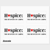 Hospice ist im Geschäft, für andere kümmern Rechteckiger Aufkleber (Blatt)