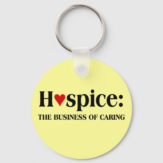 Hospice ist im Geschäft, für andere kümmern Schlüsselanhänger (Vorderseite)