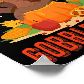 Hospice-Krankenschwester Gobble Squad Thanksgiving Poster (Ecke)