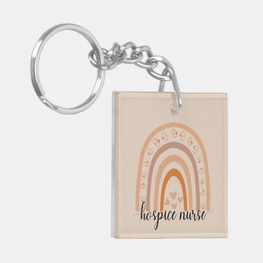 Hospice Nurse Aide Script Rainbow Hospice Schlüsselanhänger (Vorderseite links)