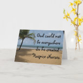 Hospice Nurse Christlich Grußkarte Karte (Gelbe Blume)