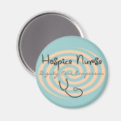 Hospice Nurse "Dignity Care Care Compassion" Magnet (Vorderseite/Rückseite)
