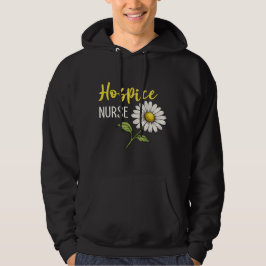 Hospice Nurse Floral Design Hoodie
