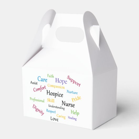 Hospice Nurse Gable Favor Box Geschenkschachtel (Vorderseite)
