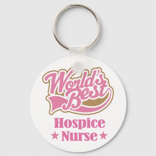 Hospice Nurse Gift (Worlds Best) Schlüsselanhänger (Vorderseite)