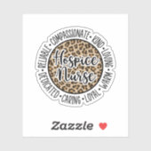 Hospice Nurse, Hospice RN Nurse Apprecife Geschenk Aufkleber (Blatt)