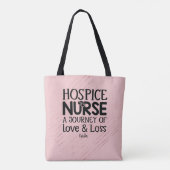 Hospice Nurse Journey Pink Tasche (Rückseite)