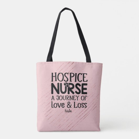 Hospice Nurse Journey Pink Tasche (Rückseite)