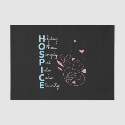 Hospice Nurse Seidenpapier (Vorderseite)