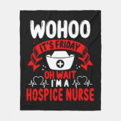 Hospice Nurse Squad Stethoscope Hospice Pflege Fleecedecke (Vorderseite)