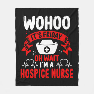 Hospice Nurse Squad Stethoscope Hospice Pflege Fleecedecke