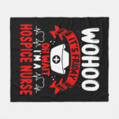 Hospice Nurse Squad Stethoscope Hospice Pflege Fleecedecke (Vorderseite (Horizontal))