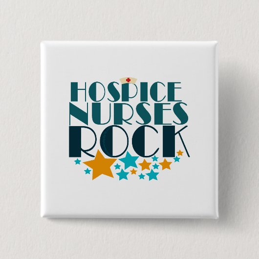 Hospice Nurses Rock Button (Vorderseite)