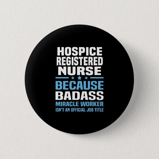 Hospice Registered Nurse Button (Vorderseite)