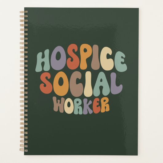 Hospice Social Worker Proud Karriereberuf Planer (Vorderseite)