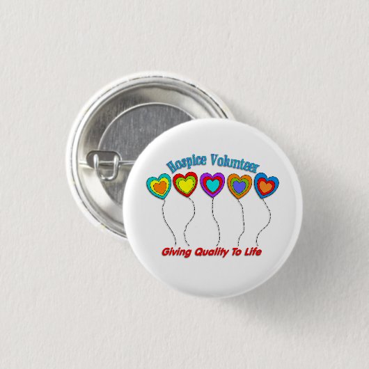 Hospice Volunteer Button (Vorne & Hinten)