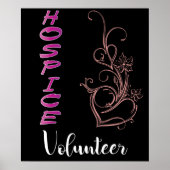 Hospice Volunteer Geschenk Frauen Männer Krankenpf Poster (Vorne)