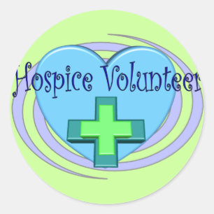 Hospice Volunteer Geschenke Runder Aufkleber
