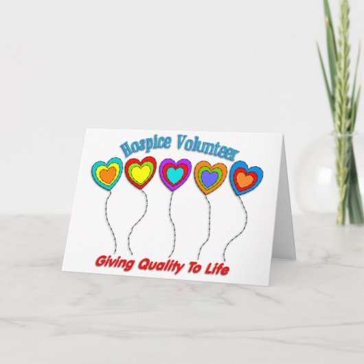 Hospice Volunteer Karte (Vorderseite)