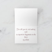 Hospice Volunteer Vielen Dank Karten (Innenseite)