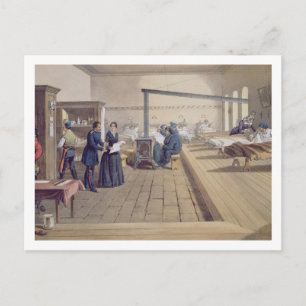 Hospital at Scutari, detail of Florence Nightingal Postkarte