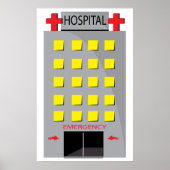 Hospital Building Emergency Entrance Poster (Vorne)