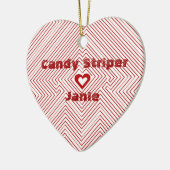 Hospital Candy Striper Gift Gifts Heart Ornament (Links)