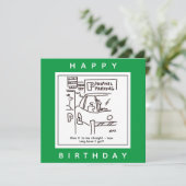 Hospital Car Parkplatz Parkplatz Cartoon Karte (Stehend Vorderseite)