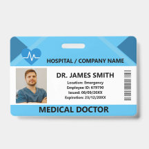 Hospital Doctor Nurse Care Security Photo ID