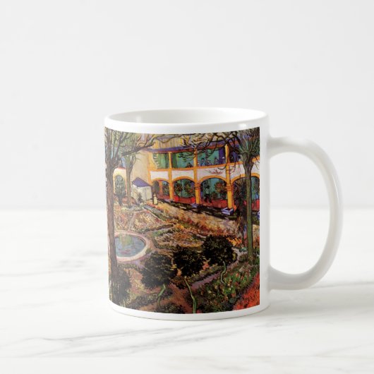 Hospital in Arles - Hof von Vincent van Gogh Kaffeetasse (Rechts)