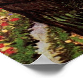 Hospital in Arles - Hof von Vincent van Gogh Poster (Ecke)