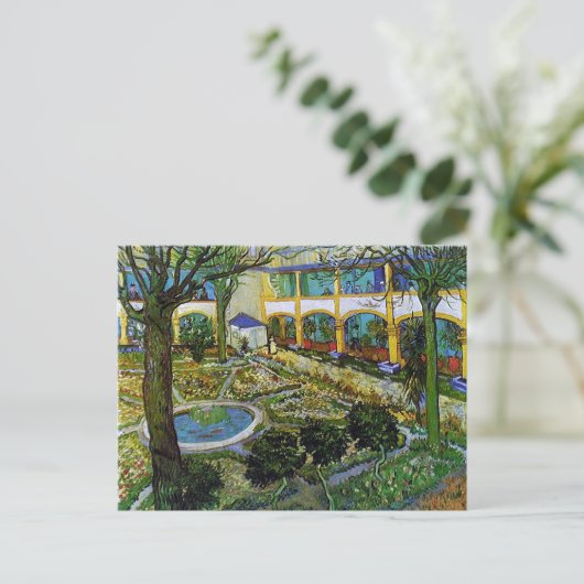 Hospital in Arles, Vincent van Gogh Postkarte (Stehend Vorderseite)