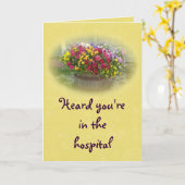 Hospital-Körbchen für Blüten Karte (Gelbe Blume)