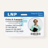 Hospital Medical Employee Photo ID Badge – Medical Ausweis (Vorderseite)