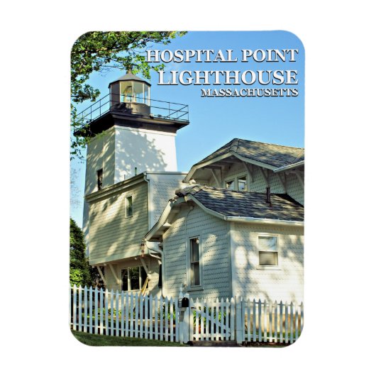 Hospital Point Lighthouse, Massachusetts Magnet (Vertikal)
