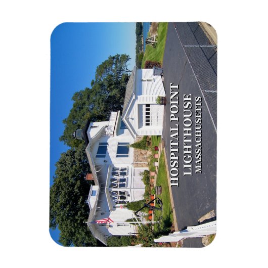 Hospital Point Lighthouse, Massachusetts Magnet (Vertikal)
