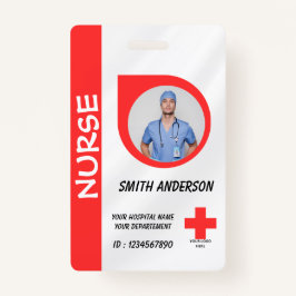 Hospital Staff Photo ID Badge Ausweis