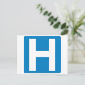 Hospital Zone Postkarte (Stehend Vorderseite)